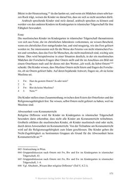 Bild der Seite - 171 - in Umgang mit religiöser Differenz im Kindergarten - Eine ethnographische Studie an Einrichtungen in katholischer und islamischer Trägerschaft