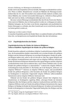 Image of the Page - 180 - in Umgang mit religiöser Differenz im Kindergarten - Eine ethnographische Studie an Einrichtungen in katholischer und islamischer Trägerschaft