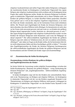 Bild der Seite - 181 - in Umgang mit religiöser Differenz im Kindergarten - Eine ethnographische Studie an Einrichtungen in katholischer und islamischer Trägerschaft