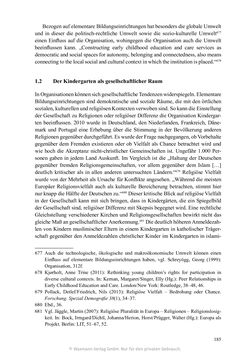 Image of the Page - 185 - in Umgang mit religiöser Differenz im Kindergarten - Eine ethnographische Studie an Einrichtungen in katholischer und islamischer Trägerschaft
