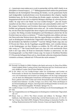 Bild der Seite - 188 - in Umgang mit religiöser Differenz im Kindergarten - Eine ethnographische Studie an Einrichtungen in katholischer und islamischer Trägerschaft