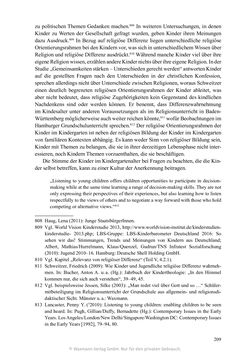 Image of the Page - 209 - in Umgang mit religiöser Differenz im Kindergarten - Eine ethnographische Studie an Einrichtungen in katholischer und islamischer Trägerschaft