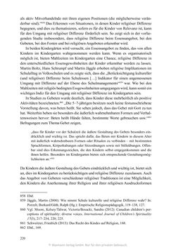 Bild der Seite - 220 - in Umgang mit religiöser Differenz im Kindergarten - Eine ethnographische Studie an Einrichtungen in katholischer und islamischer Trägerschaft
