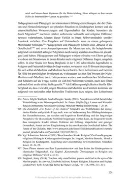 Bild der Seite - 229 - in Umgang mit religiöser Differenz im Kindergarten - Eine ethnographische Studie an Einrichtungen in katholischer und islamischer Trägerschaft