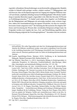 Bild der Seite - 238 - in Umgang mit religiöser Differenz im Kindergarten - Eine ethnographische Studie an Einrichtungen in katholischer und islamischer Trägerschaft