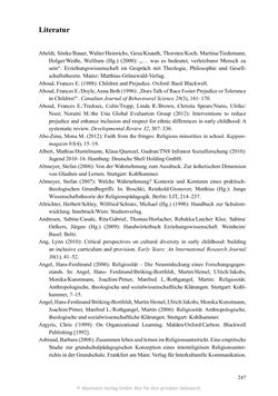 Image of the Page - 247 - in Umgang mit religiöser Differenz im Kindergarten - Eine ethnographische Studie an Einrichtungen in katholischer und islamischer Trägerschaft