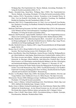 Image of the Page - 250 - in Umgang mit religiöser Differenz im Kindergarten - Eine ethnographische Studie an Einrichtungen in katholischer und islamischer Trägerschaft