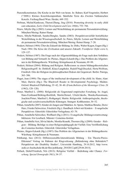 Image of the Page - 265 - in Umgang mit religiöser Differenz im Kindergarten - Eine ethnographische Studie an Einrichtungen in katholischer und islamischer Trägerschaft