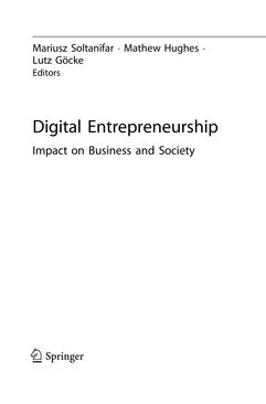 Image of the Page - (000005) - in Digital Entrepreneurship - Impact on Business and Society