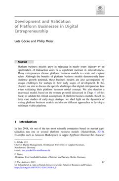 Image of the Page - 83 - in Digital Entrepreneurship - Impact on Business and Society