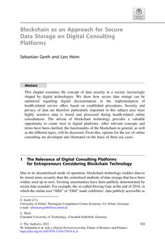 Bild der Seite - 99 - in Digital Entrepreneurship - Impact on Business and Society