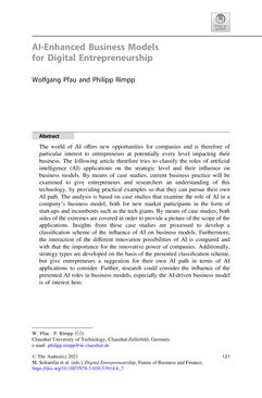 Image of the Page - 117 - in Digital Entrepreneurship - Impact on Business and Society