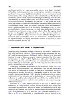 Image of the Page - 139 - in Digital Entrepreneurship - Impact on Business and Society