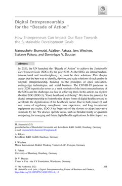 Bild der Seite - 294 - in Digital Entrepreneurship - Impact on Business and Society
