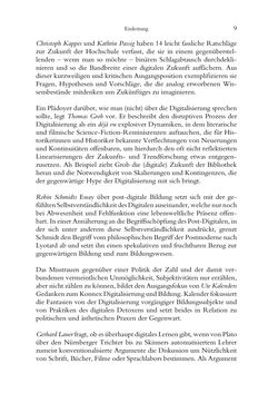 Image of the Page - 9 - in Was macht die Digitalisierung mit den Hochschulen? - Einwürfe und Provokationen