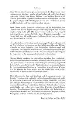 Image of the Page - 11 - in Was macht die Digitalisierung mit den Hochschulen? - Einwürfe und Provokationen