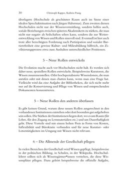 Image of the Page - 30 - in Was macht die Digitalisierung mit den Hochschulen? - Einwürfe und Provokationen