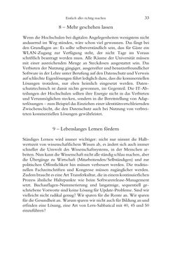 Image of the Page - 33 - in Was macht die Digitalisierung mit den Hochschulen? - Einwürfe und Provokationen