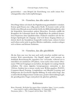 Image of the Page - 38 - in Was macht die Digitalisierung mit den Hochschulen? - Einwürfe und Provokationen