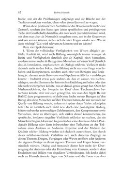 Image of the Page - 62 - in Was macht die Digitalisierung mit den Hochschulen? - Einwürfe und Provokationen