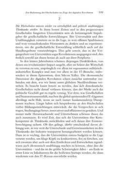 Bild der Seite - 109 - in Was macht die Digitalisierung mit den Hochschulen? - Einwürfe und Provokationen