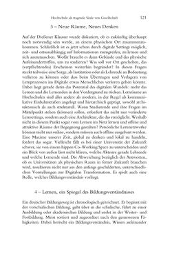 Image of the Page - 121 - in Was macht die Digitalisierung mit den Hochschulen? - Einwürfe und Provokationen