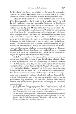Image of the Page - 129 - in Was macht die Digitalisierung mit den Hochschulen? - Einwürfe und Provokationen