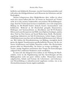 Image of the Page - 130 - in Was macht die Digitalisierung mit den Hochschulen? - Einwürfe und Provokationen