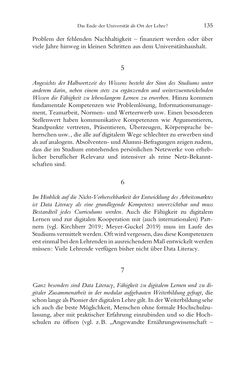 Image of the Page - 135 - in Was macht die Digitalisierung mit den Hochschulen? - Einwürfe und Provokationen