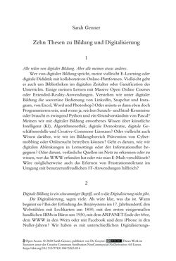 Bild der Seite - 141 - in Was macht die Digitalisierung mit den Hochschulen? - Einwürfe und Provokationen