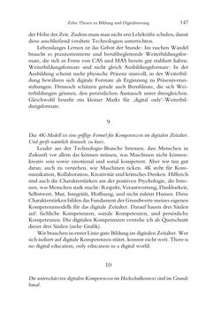 Bild der Seite - 147 - in Was macht die Digitalisierung mit den Hochschulen? - Einwürfe und Provokationen