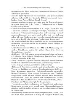 Bild der Seite - 149 - in Was macht die Digitalisierung mit den Hochschulen? - Einwürfe und Provokationen