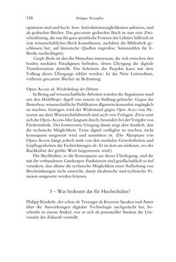 Bild der Seite - 158 - in Was macht die Digitalisierung mit den Hochschulen? - Einwürfe und Provokationen