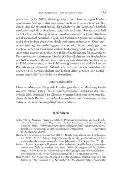 Image of the Page - 173 - in Was macht die Digitalisierung mit den Hochschulen? - Einwürfe und Provokationen