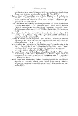 Image of the Page - 174 - in Was macht die Digitalisierung mit den Hochschulen? - Einwürfe und Provokationen