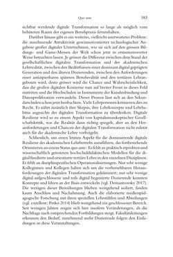Bild der Seite - 183 - in Was macht die Digitalisierung mit den Hochschulen? - Einwürfe und Provokationen