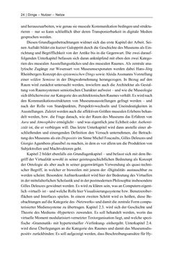 Image of the Page - 24 - in Dinge – Nutzer – Netze - Von der Virtualisierung des Musealen zur Musealisierung des Virtuellen