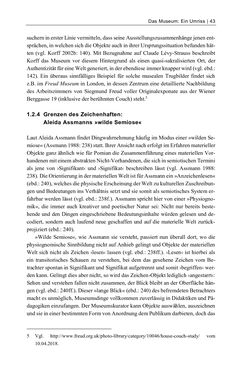 Bild der Seite - 43 - in Dinge – Nutzer – Netze - Von der Virtualisierung des Musealen zur Musealisierung des Virtuellen