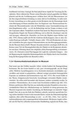 Image of the Page - 54 - in Dinge – Nutzer – Netze - Von der Virtualisierung des Musealen zur Musealisierung des Virtuellen
