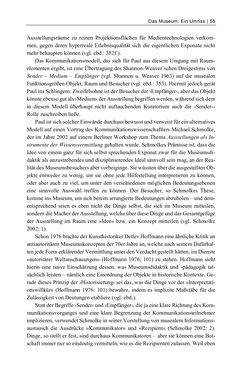 Image of the Page - 55 - in Dinge – Nutzer – Netze - Von der Virtualisierung des Musealen zur Musealisierung des Virtuellen