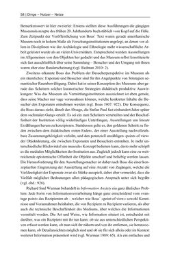 Bild der Seite - 58 - in Dinge – Nutzer – Netze - Von der Virtualisierung des Musealen zur Musealisierung des Virtuellen