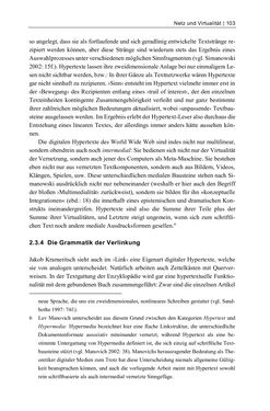 Bild der Seite - 103 - in Dinge – Nutzer – Netze - Von der Virtualisierung des Musealen zur Musealisierung des Virtuellen