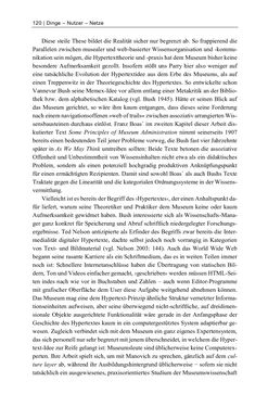 Bild der Seite - 120 - in Dinge – Nutzer – Netze - Von der Virtualisierung des Musealen zur Musealisierung des Virtuellen