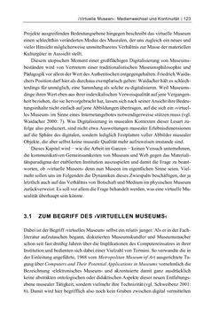 Bild der Seite - 123 - in Dinge – Nutzer – Netze - Von der Virtualisierung des Musealen zur Musealisierung des Virtuellen