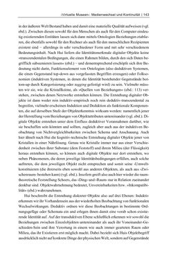 Image of the Page - 143 - in Dinge – Nutzer – Netze - Von der Virtualisierung des Musealen zur Musealisierung des Virtuellen