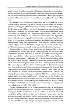 Image of the Page - 147 - in Dinge – Nutzer – Netze - Von der Virtualisierung des Musealen zur Musealisierung des Virtuellen