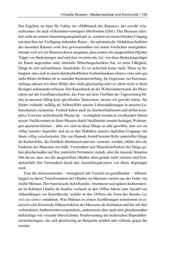Bild der Seite - 155 - in Dinge – Nutzer – Netze - Von der Virtualisierung des Musealen zur Musealisierung des Virtuellen