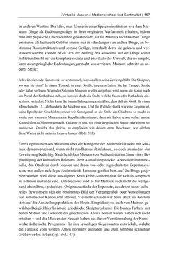 Bild der Seite - 157 - in Dinge – Nutzer – Netze - Von der Virtualisierung des Musealen zur Musealisierung des Virtuellen