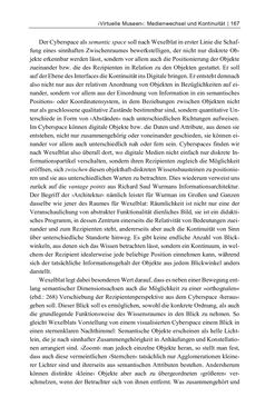 Bild der Seite - 167 - in Dinge – Nutzer – Netze - Von der Virtualisierung des Musealen zur Musealisierung des Virtuellen