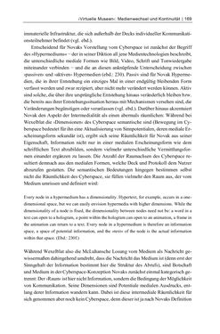 Bild der Seite - 169 - in Dinge – Nutzer – Netze - Von der Virtualisierung des Musealen zur Musealisierung des Virtuellen